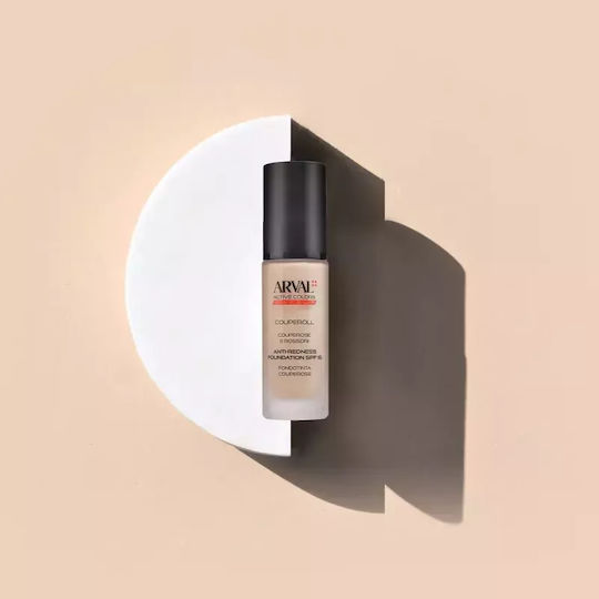 Arval Couperoll Anti-redness Foundation Spf 15 Shade 30 Volume Ml 30