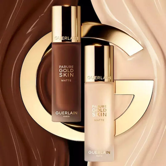 Long-lasting Mattifying Foundation Spf 15 Guerlain Parure Gold Skin Matte Foundation Shade 8n Volume Ml 35