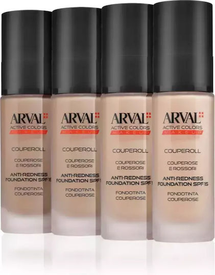 Arval Couperoll Anti-redness Foundation Spf 15 Shade 30 Volume Ml 30