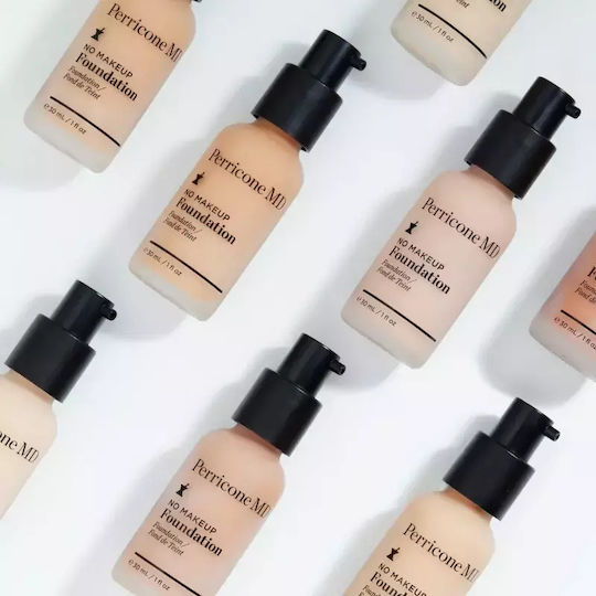 Лека фон дьо тен основа, осигуряваща естествен вид Perricone Md No Makeup Foundation Serum, нюанс Nude, обем 30 мл