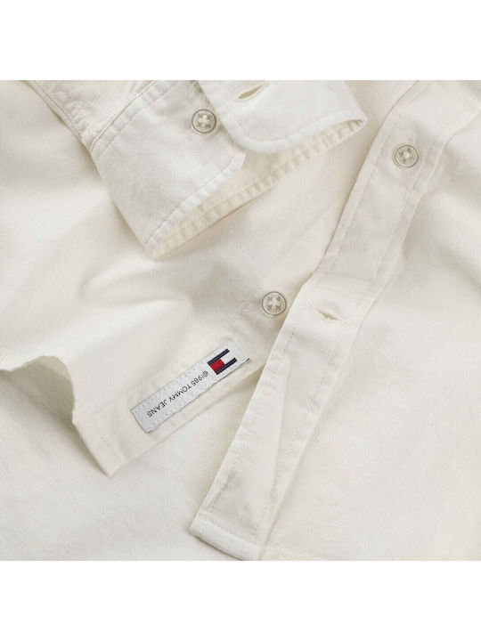 Tommy Hilfiger Λινό Πουκάμισο Λευκο