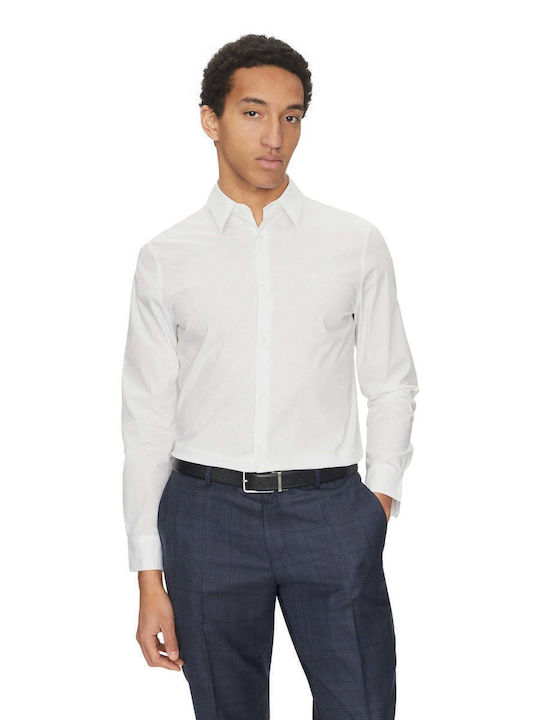 Long-sleeved Cotton Shirt Black