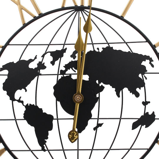 Keskor World Αναλογικό Μεταλλικό Ø60cm Keskor World Αναλογικό Μεταλλικό Ø60cm
