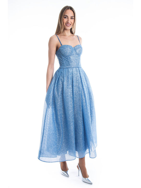 Farmaki Dress Wedding - Christening Light Blue