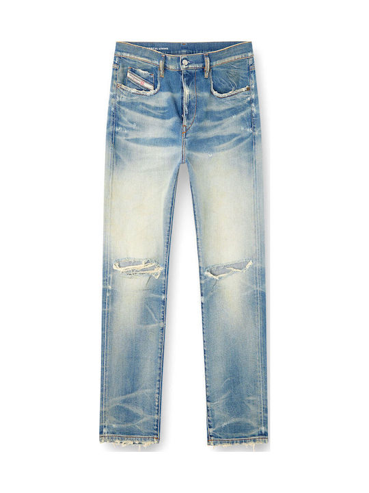 2019 D-strukt Men's Jeans Pants with Slim Fit Blue