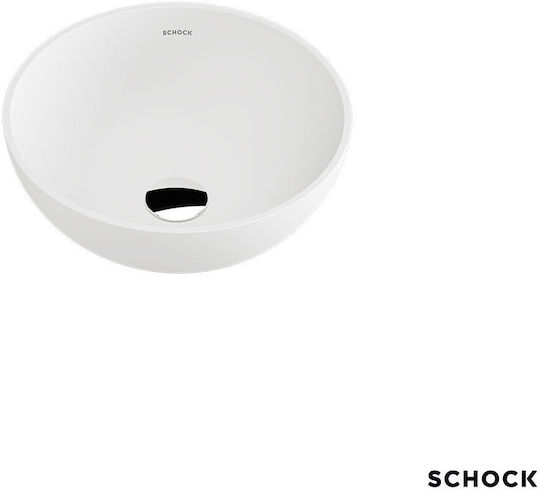 Schock Επικαθήμενος Νιπτήρας Πορσελάνης 40x40cm White Matt Schock Επικαθήμενος Νιπτήρας Πορσελάνης 40x40cm White Matt
