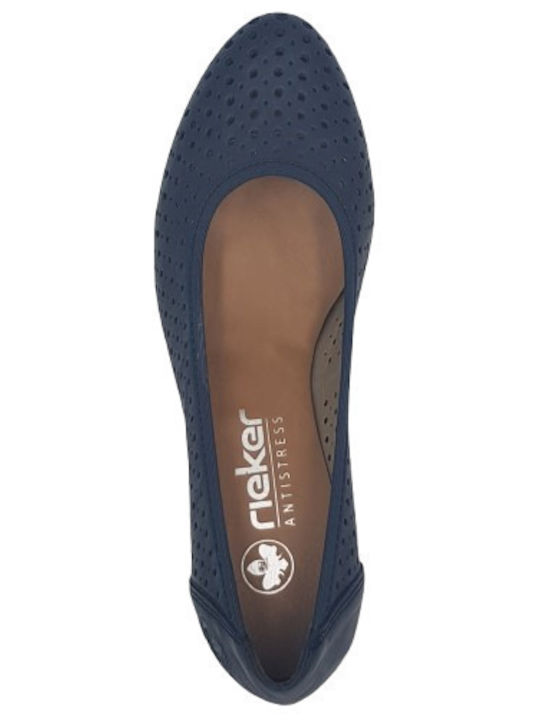 Leder Pumps Blau