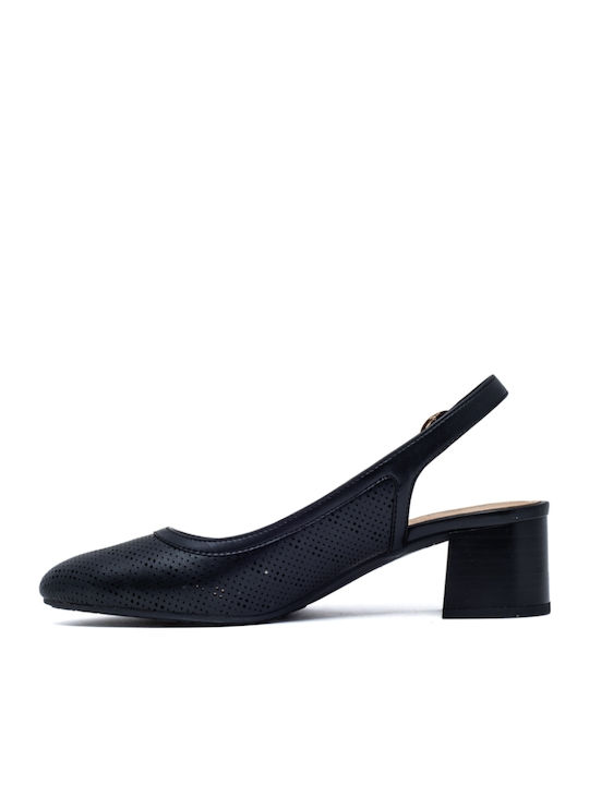 Pumps mit Riemchen Schwarz