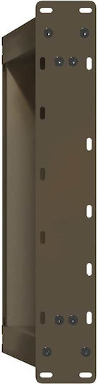 vidaXL Metallic Furniture Leg 2 Pieces Suitable for Table / Coffee Table / Office 50x30cm Anthracite Brown