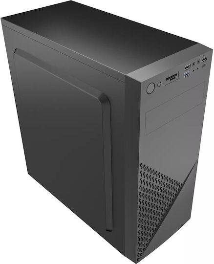 Gembird Fornax 170 Midi Tower Κουτί Υπολογιστή Μαύρο