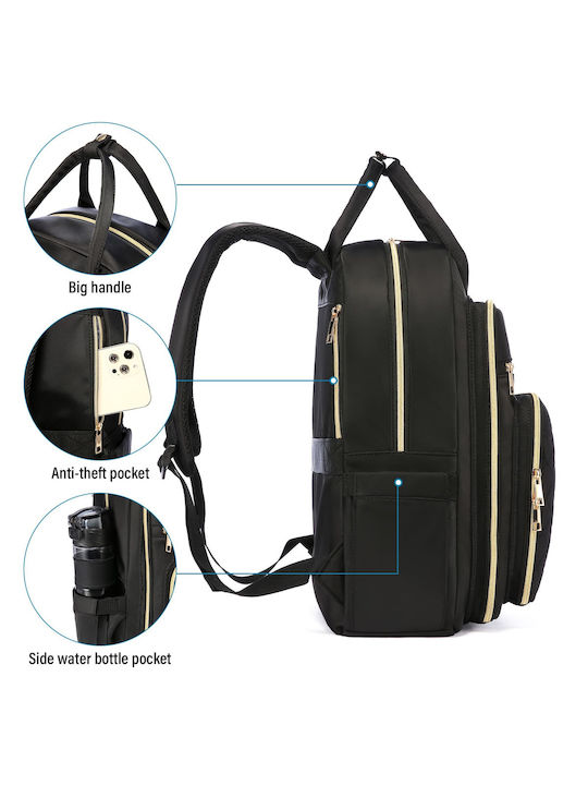 Lovevook Αδιάβροχη Τσάντα Πλάτης για Laptop 15.6" με Θύρα USB σε Μαύρο χρώμα MB1943