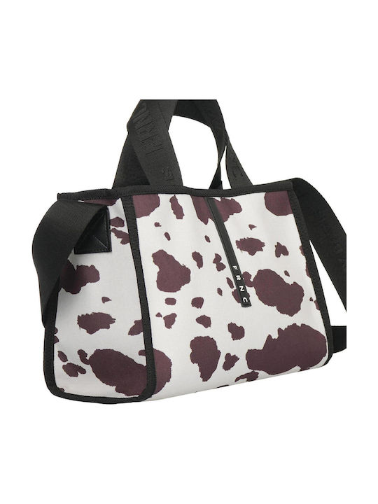 Women's Shopper Bag White/Brown