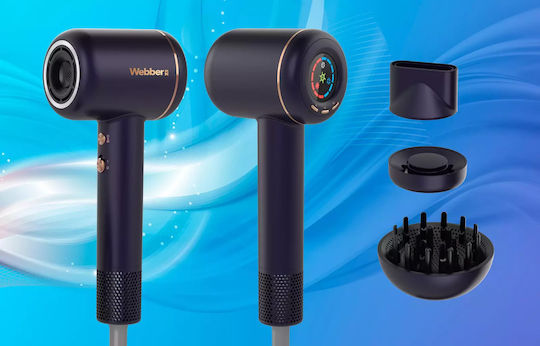 Webber Naturals Πιστολάκι Μαλλιών Turbo με Φυσούνα 1600W