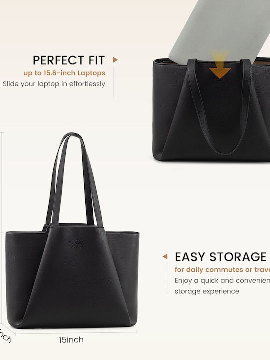 Set Women's Bag Shopper Shoulder Black