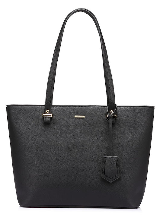 Set Women's Bag Shopper Shoulder Black