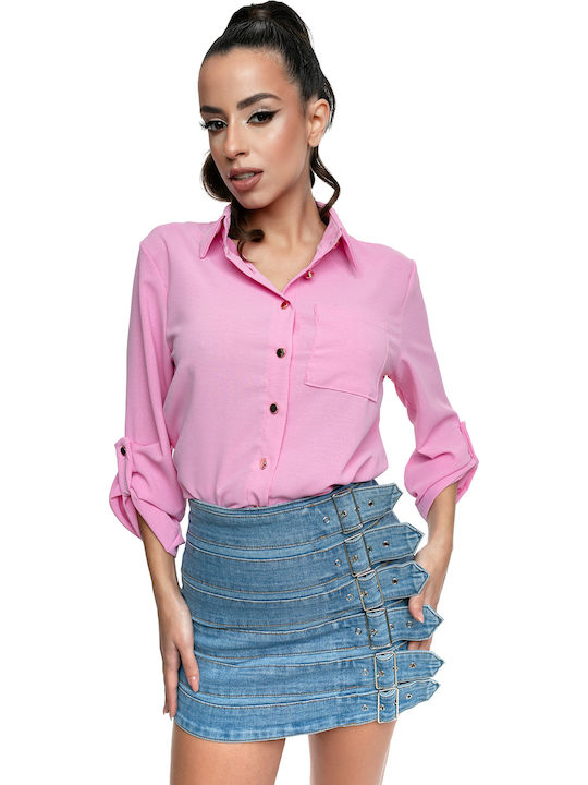 Denim Mini Skirt Blue