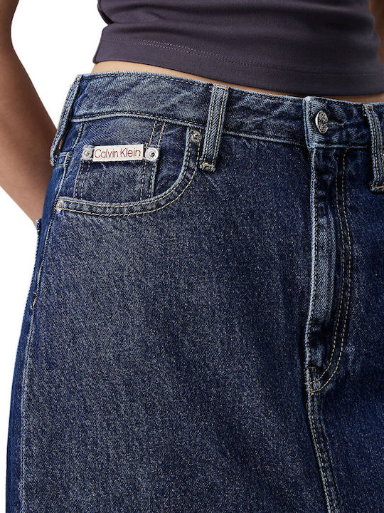 Maxi Φούστα Denim Dark