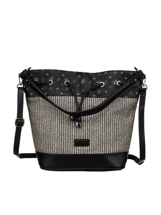 Damentasche Schultertasche Schwarz