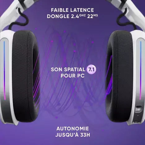 Oniverse Polaris Drahtloses Über Ohr Gaming-Headset mit Konnektivität 3,5 mm / Bluetooth / USB Weiß für Nintendo Switch / PC / PS4 / PS5