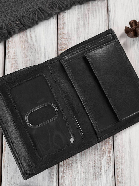Portofel bărbătesc Clasice cu RFID Negru