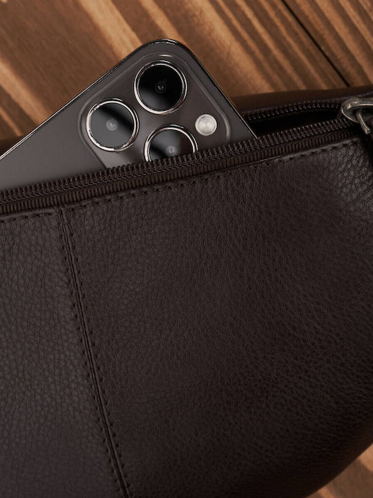 Leather Waist Bag Brown