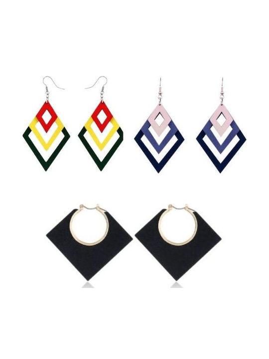 Set Ohrringe mit Diamant