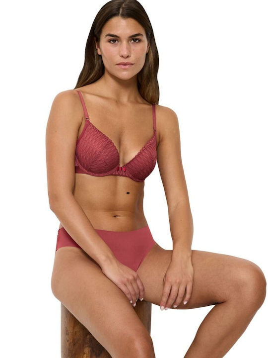Aura Spotlight Push Up Bra Underwire Strawberry Allure