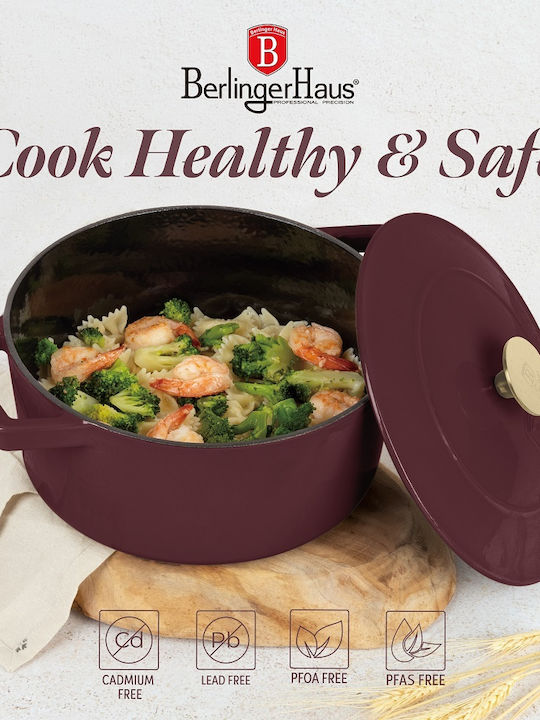 Berlinger Haus Leonardo Collection Deep Pot made of Cast Iron 4.35lt / 24cm