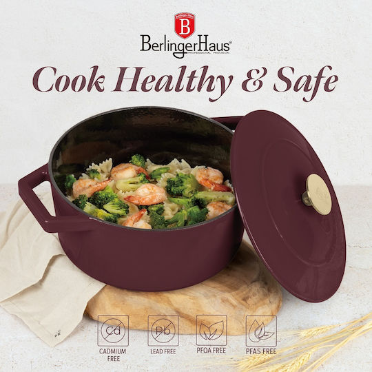 Berlinger Haus Leonardo Collection Deep Pot made of Cast Iron 4.35lt / 24cm