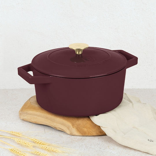 Berlinger Haus Leonardo Collection Deep Pot made of Cast Iron 4.35lt / 24cm