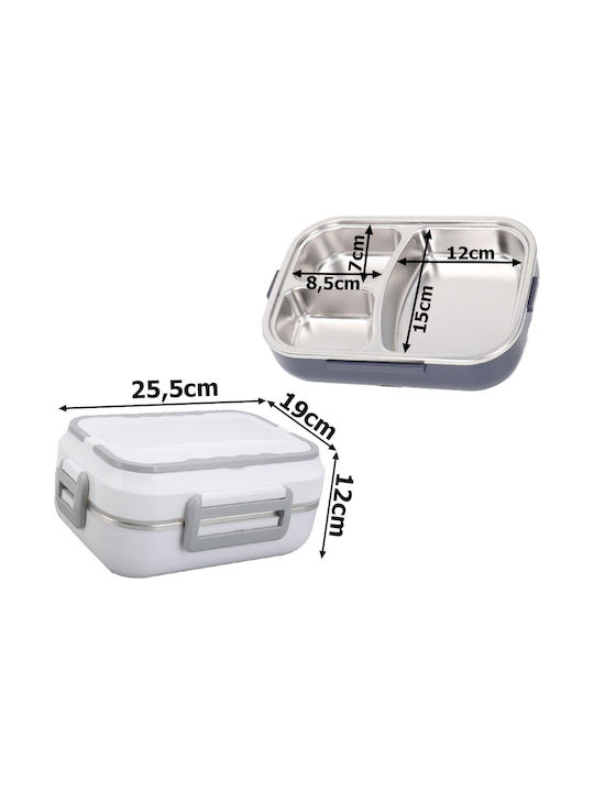 Verk Group Ηλεκτρικό Δοχείο Φαγητού Inox Λευκό 900ml