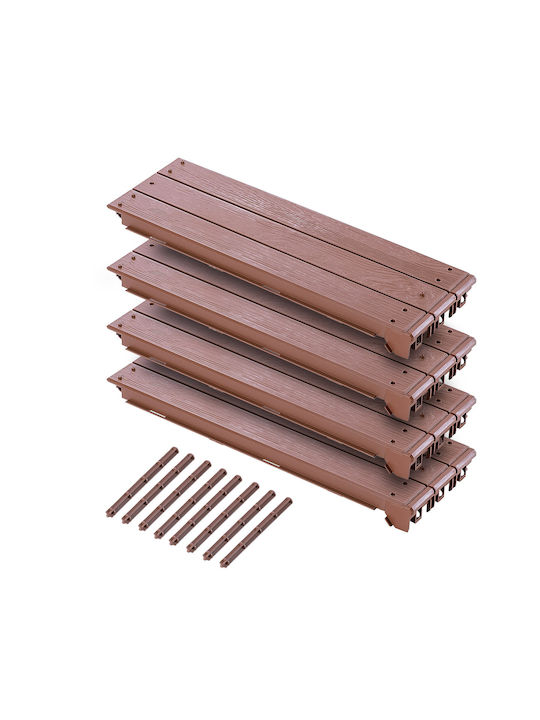 Kadax Hochbeet Gemüsebeet Braun 75x75cm