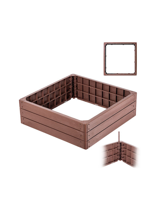 Kadax Hochbeet Gemüsebeet Braun 75x75cm