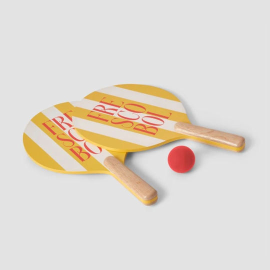 Set Tenis de Plajă Printworks Frescobol Galben