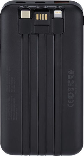 Rivacase VA2221 Power Bank 20000mAh 22.5W με Θύρα USB-A και Θύρα USB-C Power Delivery / Quick Charge Μαύρο