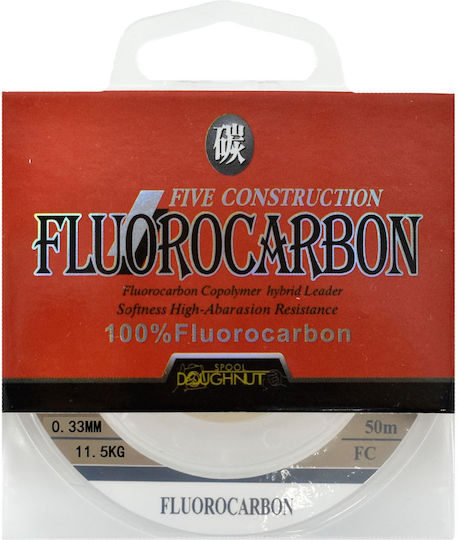 Tpster Fishing Line Fluorocarbon 0.33mm Max11.5kg 50m 27512