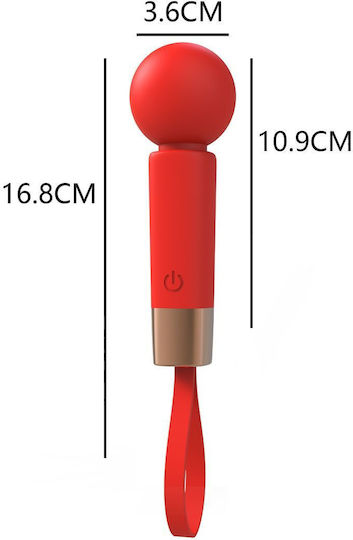 Beautifly Rubyglow Sphere Mini Vibrator De Masaj 10.7cm Roșu