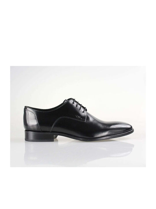 Boss Shoes Leder Herrenschuhe Schwarz