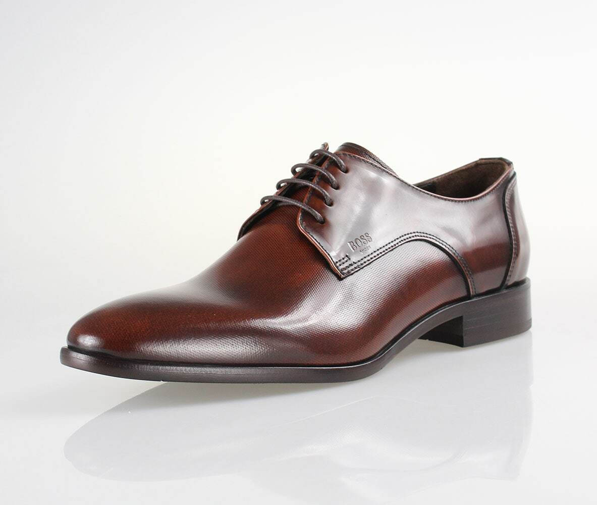 brown formal dresses for weddings Carrucci Men's Genuine Leather Brown Lace Up Oxford Brogues Dress Shoes, 14 main image 0