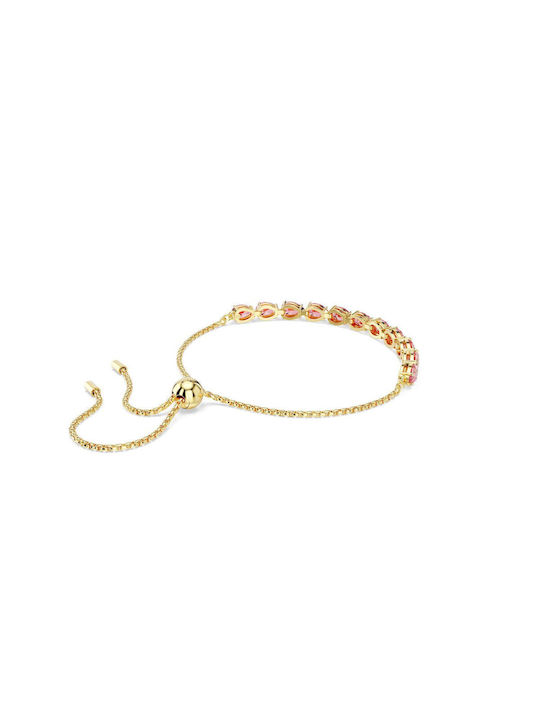 Swarovski Matrix Women's Bracelet Gold Plated 24cm
