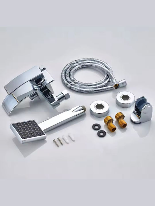 Naron Mixing Bathtub Shower Faucet Complete Set Bronze