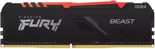 Kingston FURY Beast RGB 128GB DDR4 RAM с Скорост 3200 за Настолен Компютър