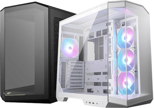 MSI MAG PANO 100R PZ Gaming Middle Tower Carcasă Calculator cu Iluminare RGB Alb