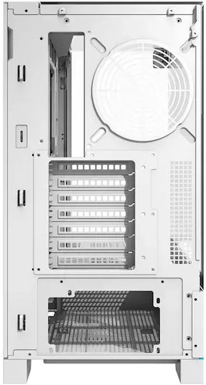 Darkflash DY450 Gaming Midi-Turm Computergehäuse mit Seitenfenster Weiß