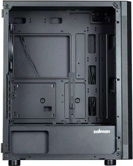 Zalman I4 TG RGB Gaming Midi Tower Κουτί Υπολογιστή με Πλαϊνό Παράθυρο Μαύρο