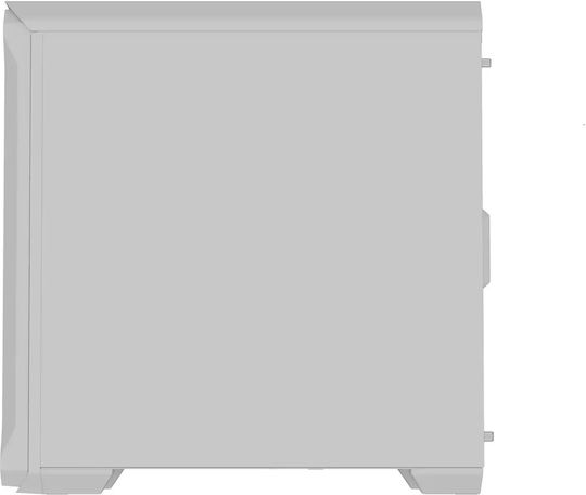 Genesis Irid 503 Gaming Mikro-Turm Computergehäuse mit Seitenfenster Weiß