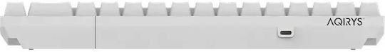 Aqirys Mira Wireless Gaming Mechanical Keyboard 65% with Outemu Red switches and RGB lighting (English US) White