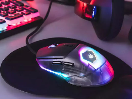 Tracer GameZone Neon RGB Gaming Mouse 12400 DPI Black