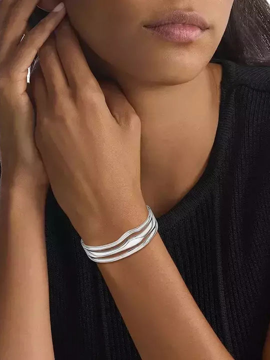Calvin Klein Wavy Γυναικείο Βραχιόλι από Ατσάλι Calvin Klein Wavy Γυναικείο Βραχιόλι από Ατσάλι