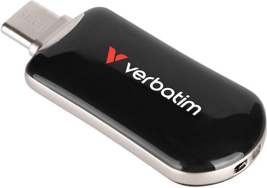 Verbatim 512GB USB 2.0 Stick με σύνδεση USB-C Μαύρο